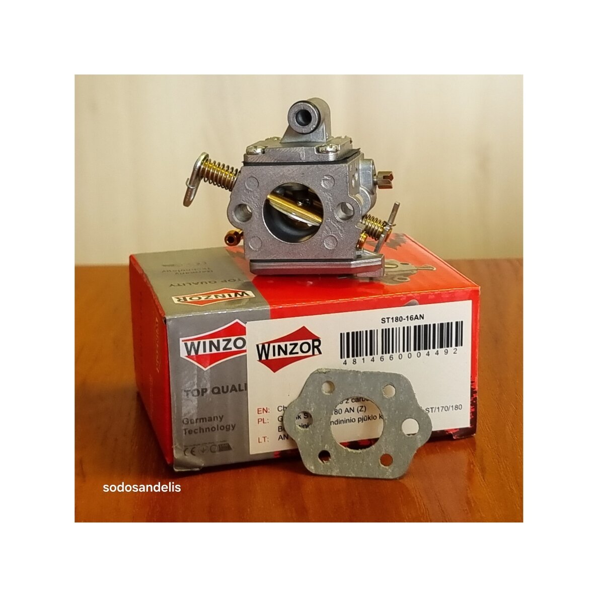 Benzīna motorzāģa karburators STIHL MS017 / MS018 / MS170 / MS180 AN Benzīna motorzāģa karburators STIHL MS017 / MS018 / MS170 / MS180 AN