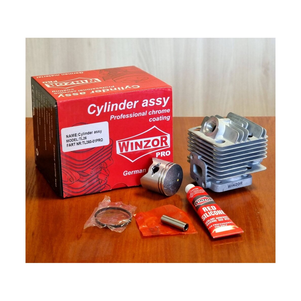 Cilindrs paredzēts HECHT 129BTS un citiem ķīniešu trimmeriem TL26 1E34F 34mm Stūmokaļa taps 8mm \/ 28mm Cilindrs paredzēts HECHT 129BTS un citiem ķīniešu trimmeriem TL26 1E34F 34mm Stūmokaļa taps 8mm \/ 28mm