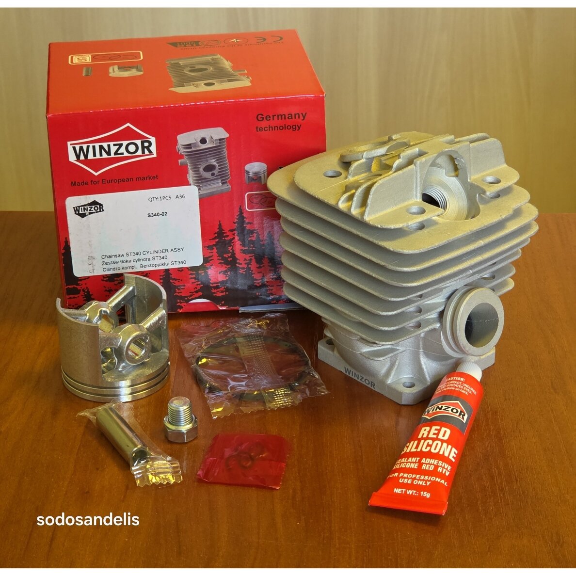 Cylinder Kit 48mm #11250201215 Stihl MS360, 036, MS340, 034