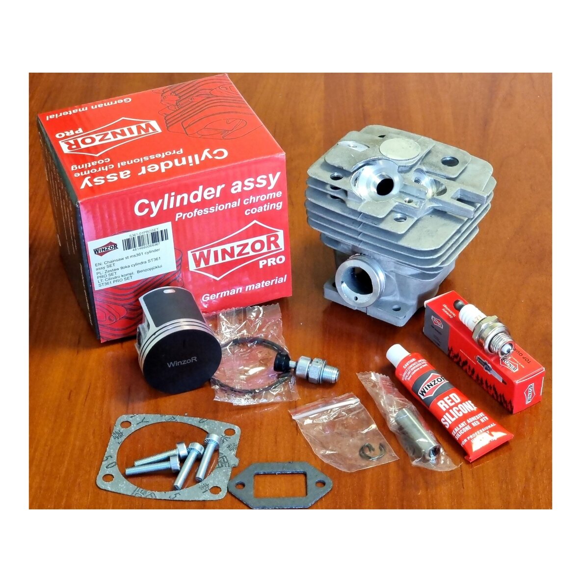Cylinder kit for STIHL MS361 chainsaws. Code 11350201202 NIKASIL coating Cylinder kit for STIHL MS361 chainsaws. Code 11350201202 NIKASIL coating