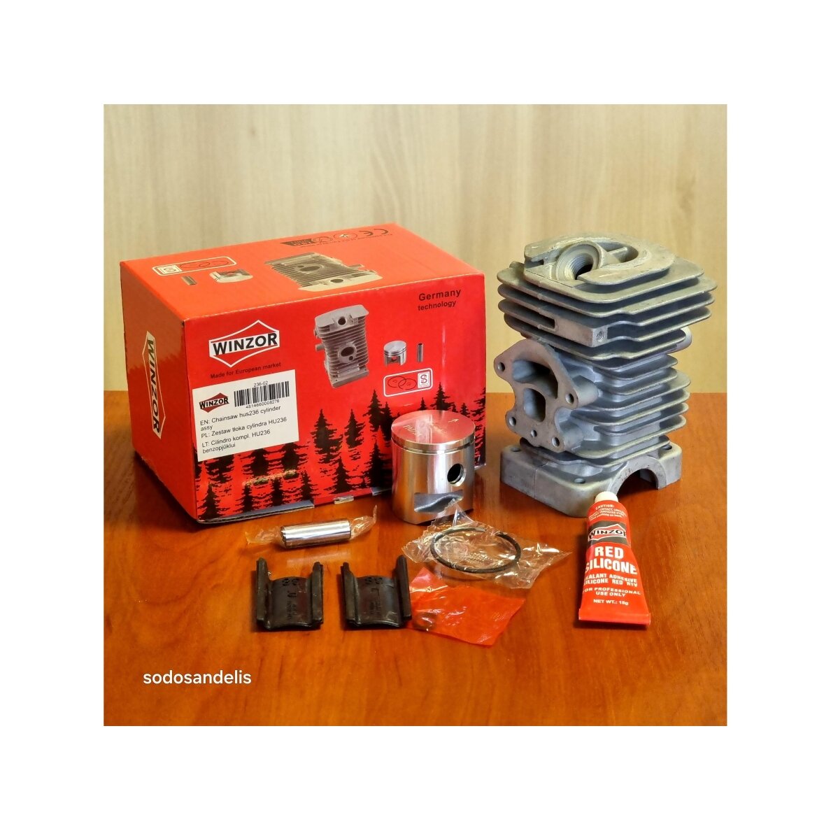 Cylinder kit Husqvarna 235 236 236E 240\/E 39mm 545050418 545050417 574291001