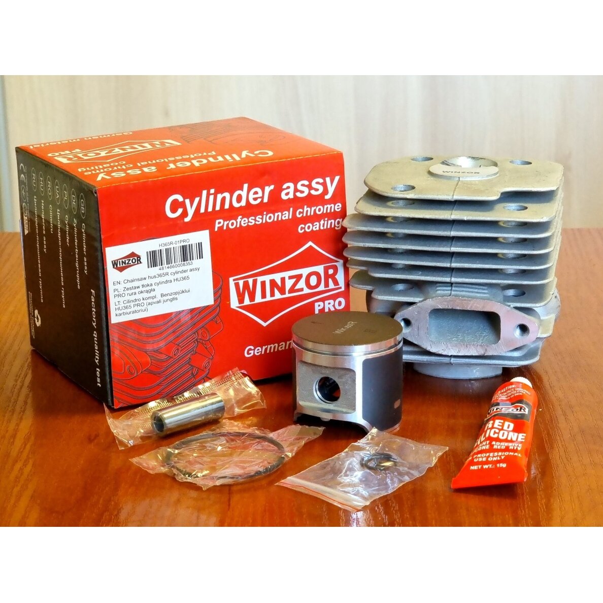 Cilindro komplektas Husqvarna 362 365 371 372 Jonsered 2065 2165 48mm   #503939071 1
