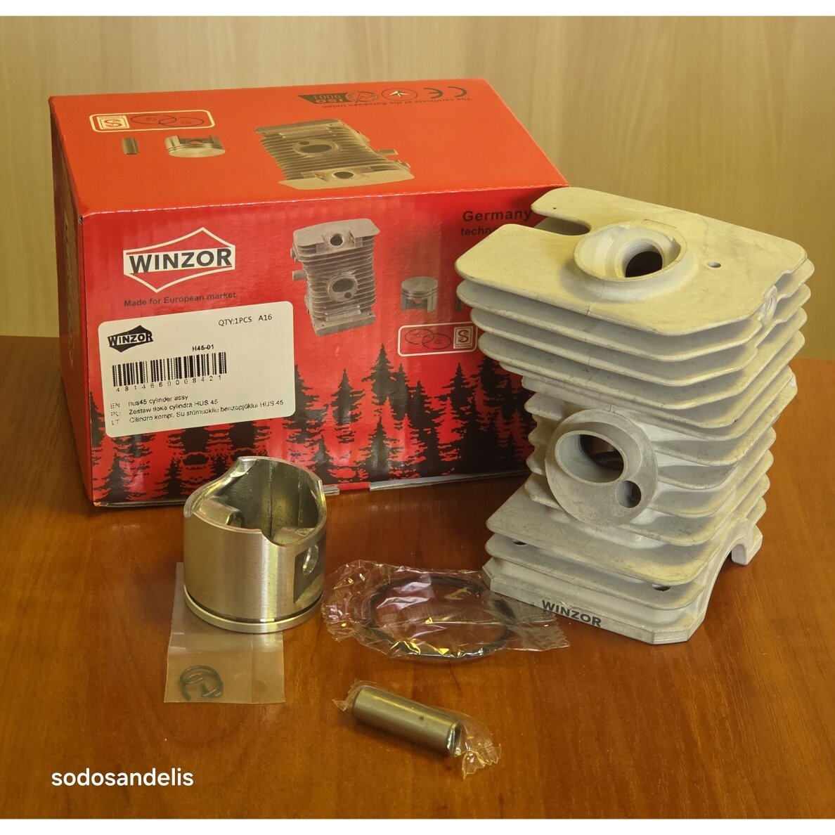 Cilindra komplekts Husqvarna 45 40 49 Jonsered 2041 2045 2050 842mm 503440802 503625502 506010607