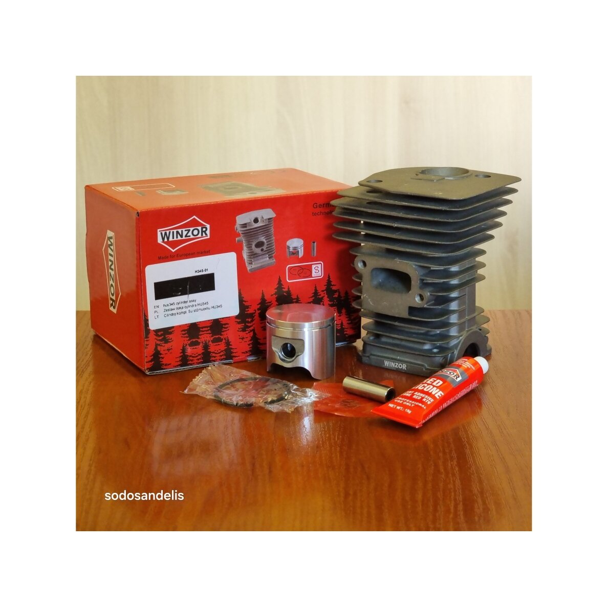 Cilindra komplekts piemērots Husqvarna 345 346 350 351 353 Jonsered 2141 #503870276