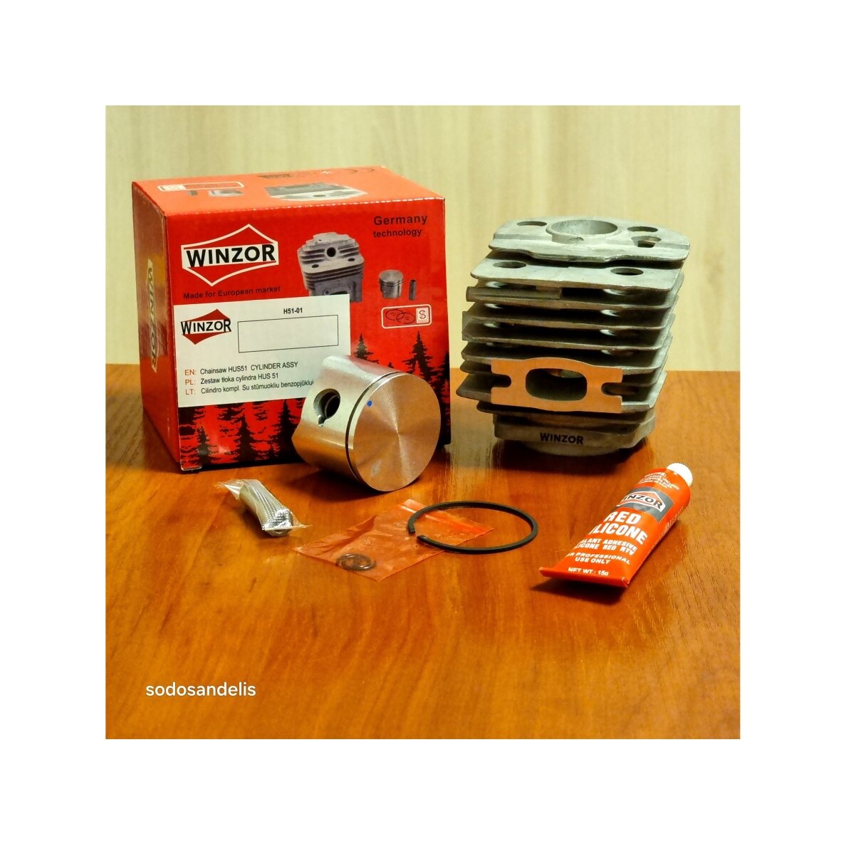 Cylinder kit for Husqvarna 50 51 55 chainsaws Ø45mm 503168301 503924171