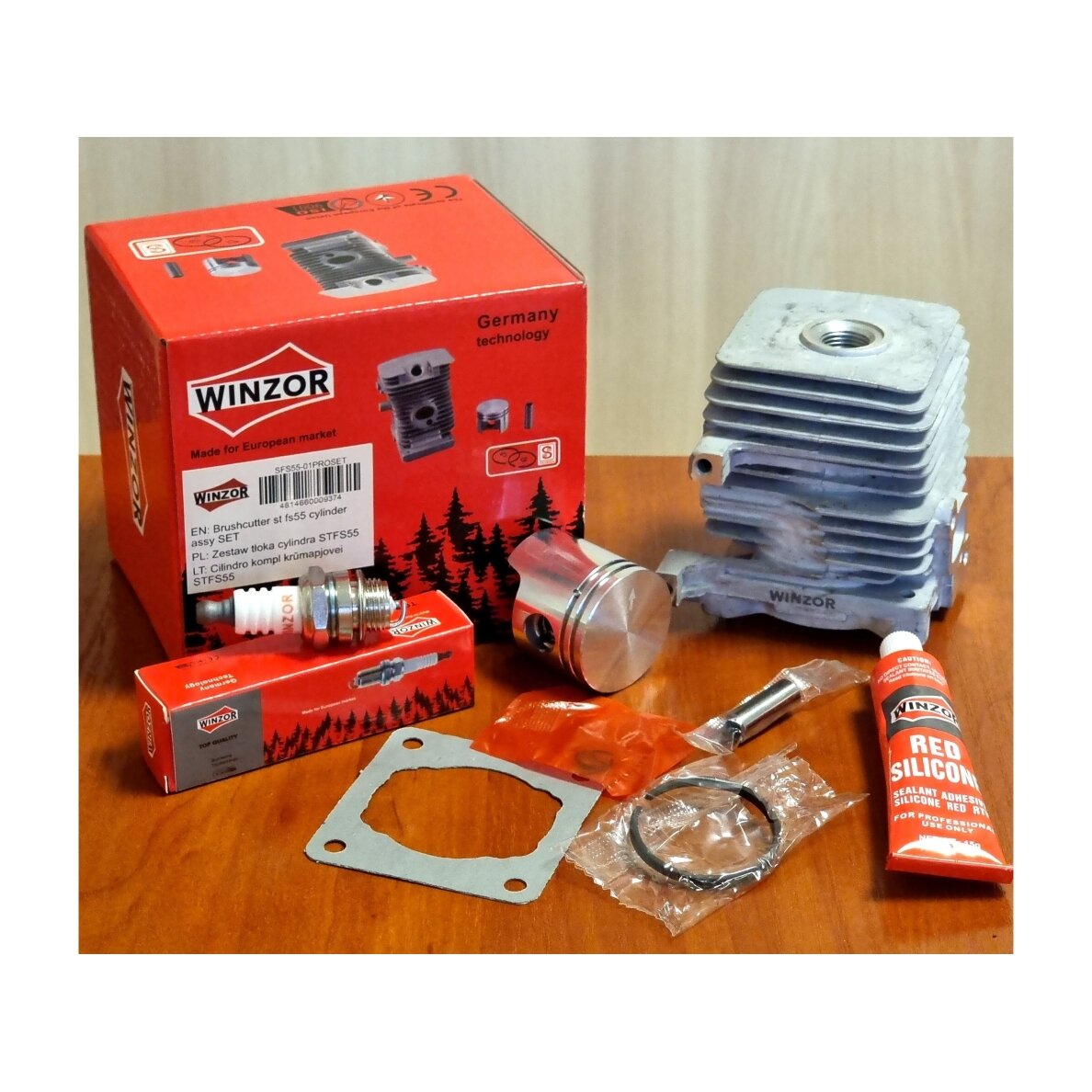 Cilindra komplekts paredzēts STIHL FS55 FS45 BR45 HL45 HS45 HS55 KM55 4140 020 1202