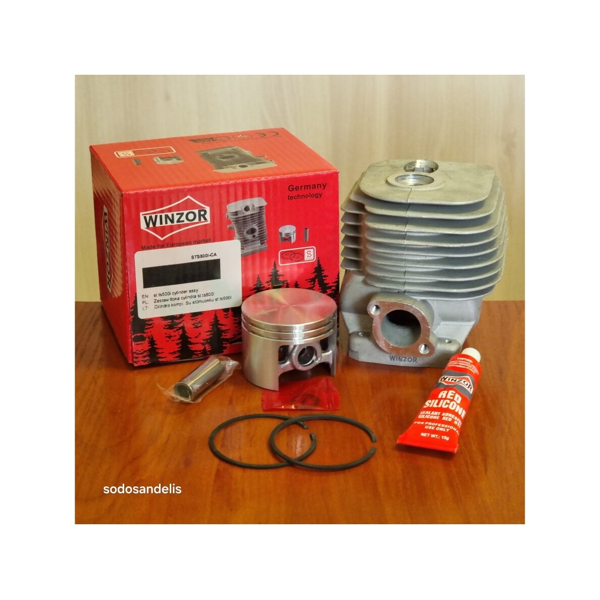Cilindro komplektas STIHL TS500i TS480i diskiniams pjūklams NIKASIL 1 Cilindro komplektas STIHL TS500i TS480i diskiniams pjūklams NIKASIL 1