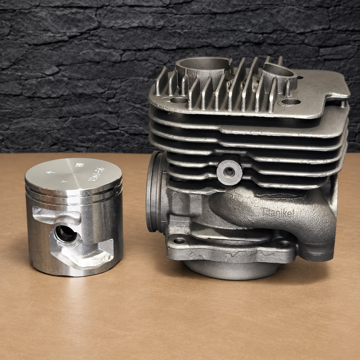 HYWAY TITANIKEL Husqvarna K960 / K960 V2 / K970 cylinder kit 56 mm with side decompression port - 544 93 56 02 5 HYWAY TITANIKEL Husqvarna K960 / K960 V2 / K970 cylinder kit 56 mm with side decompression port - 544 93 56 02 5
