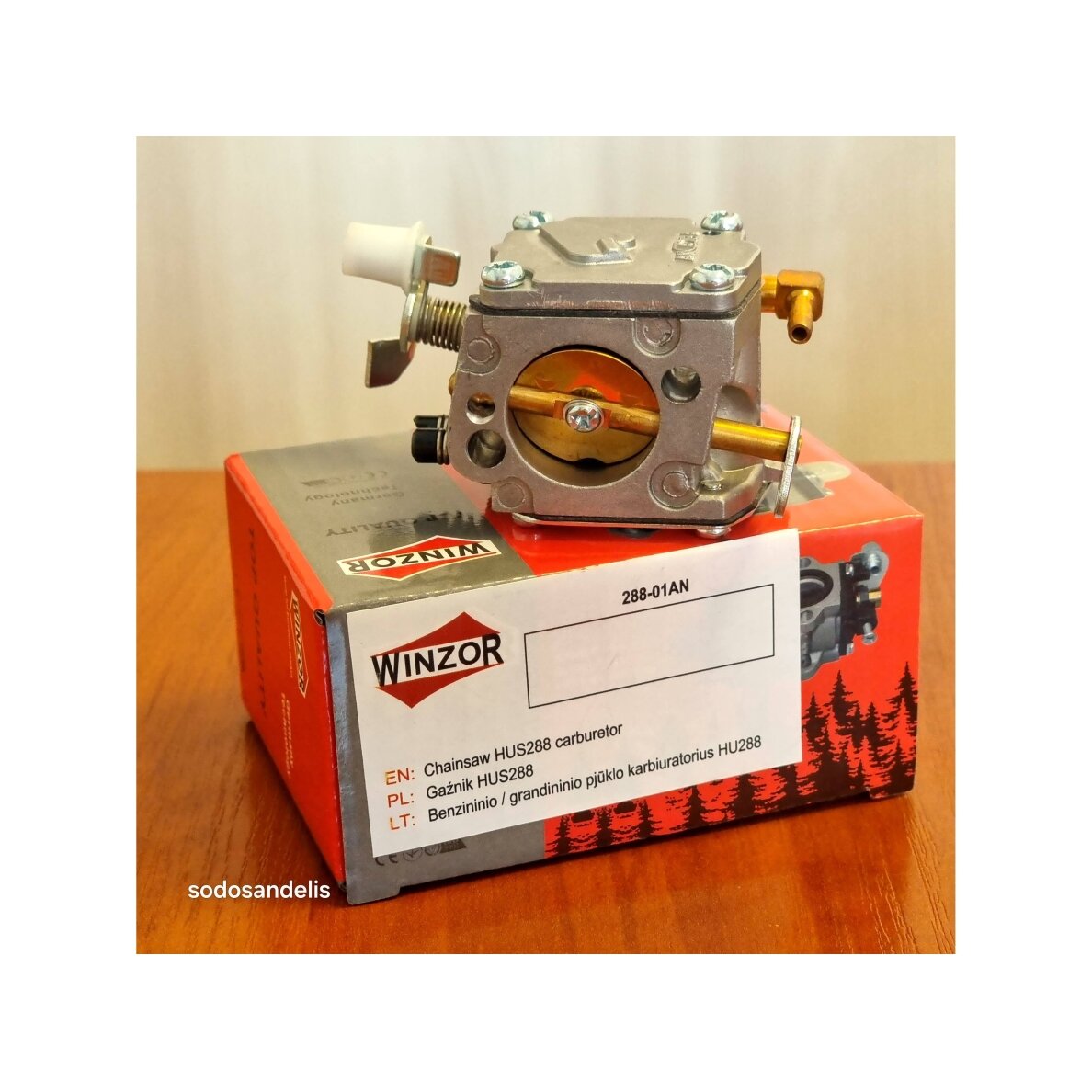 Karbiuratorius Husqvarna 281 288 288XP Pjūklams  # 503280301 503280401 503280118 501911802 2