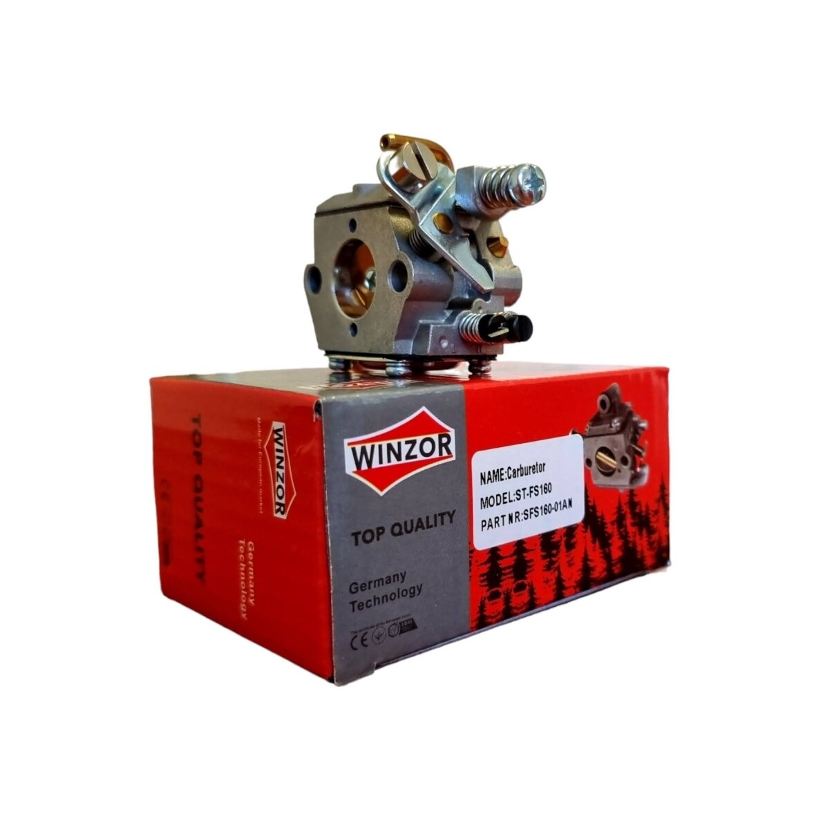 Karburators paredzēts STIHL FS160 FS180 FS220 FS280 FS290 FR220 trimmeriem 2 Karburators paredzēts STIHL FS160 FS180 FS220 FS280 FS290 FR220 trimmeriem 2