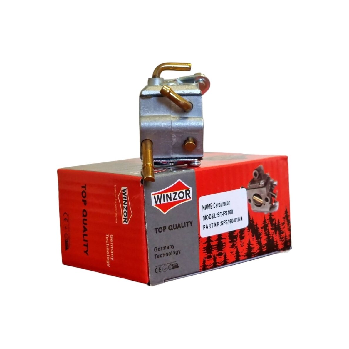 Karburators paredzēts STIHL FS160 FS180 FS220 FS280 FS290 FR220 trimmeriem 3 Karburators paredzēts STIHL FS160 FS180 FS220 FS280 FS290 FR220 trimmeriem 3
