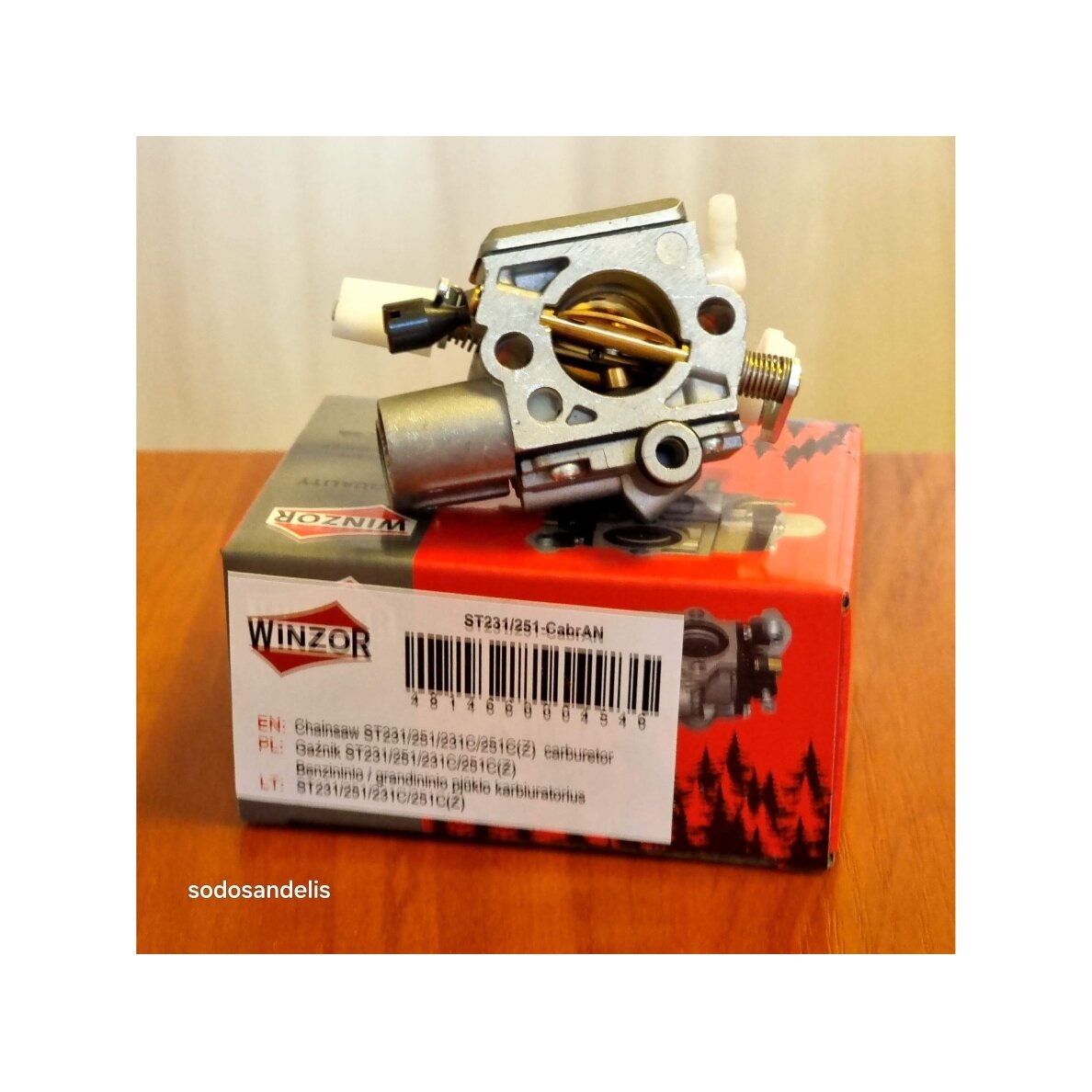 Karburators paredzēts STIHL MS231 MS251 MS231C MS251C motorzāģiem 11431200601 Type WTF-2 Karburators paredzēts STIHL MS231 MS251 MS231C MS251C motorzāģiem 11431200601 Type WTF-2