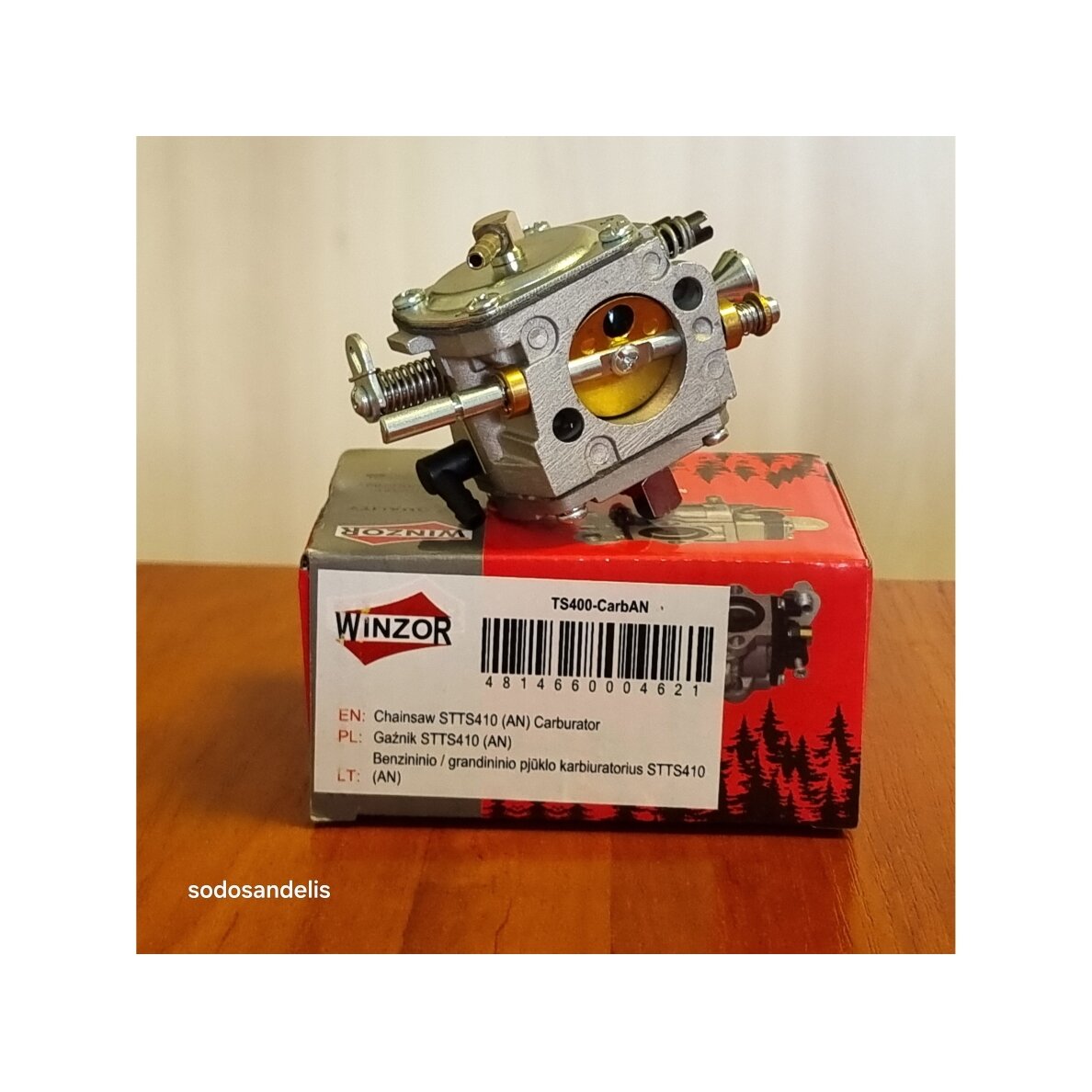 Karbiuratorius STIHL TS400 diskiniam pjūklui  42231200600 Tipas:  HS-274E