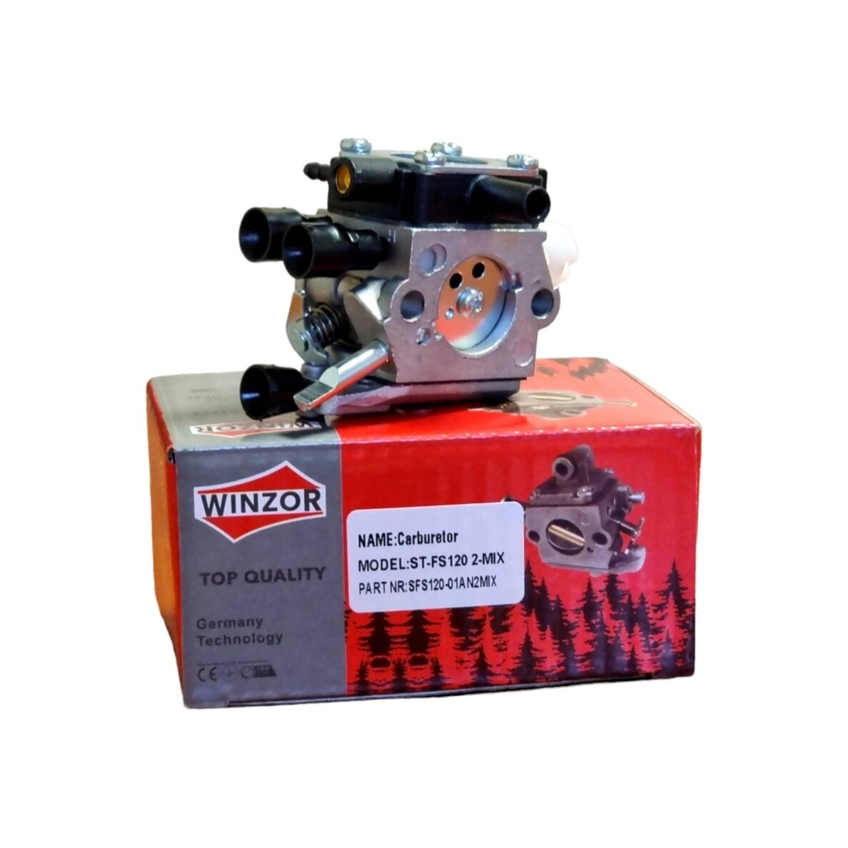 Karbiuratorius tinkantis STIHL  FS120 2-Mix, FS 120 R 2-Mix 4134 120 0612 1
