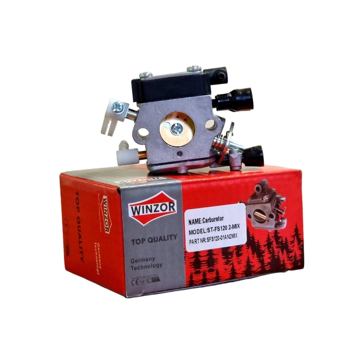 Karbiuratorius tinkantis STIHL  FS120 2-Mix, FS 120 R 2-Mix 4134 120 0612 5