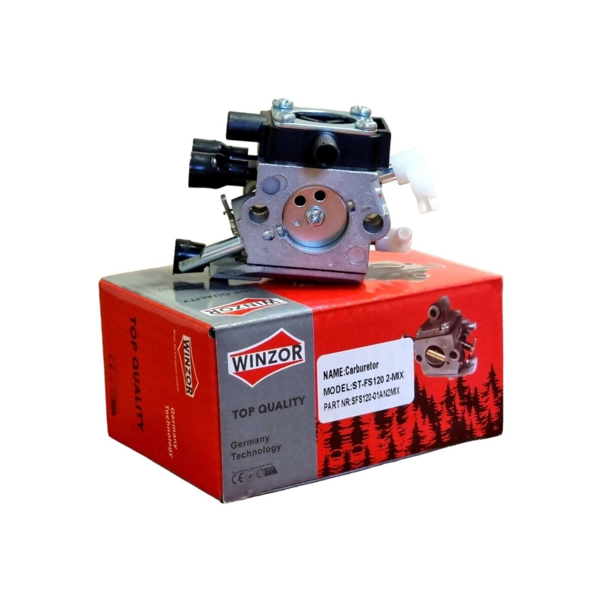 Karbiuratorius tinkantis STIHL  FS120 2-Mix, FS 120 R 2-Mix 4134 120 0612