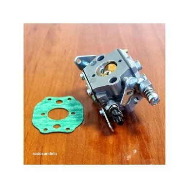 Karbiuratorius Husqvarna 36 41 136 137 141 142 pjūklams 530071987; tipas - Walbro WT834 4 Karbiuratorius Husqvarna 36 41 136 137 141 142 pjūklams 530071987; tipas - Walbro WT834 4