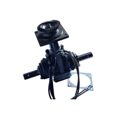 Power tiller gearbox with wheel lock 3