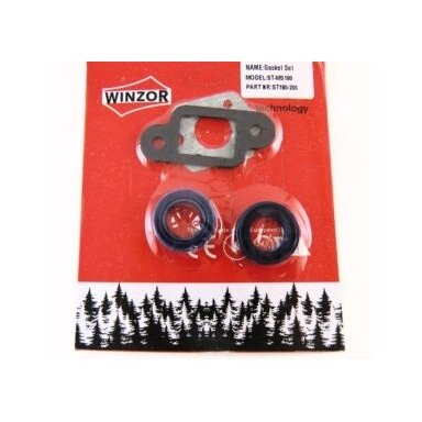 Tarpinių ir riebokšlių rinkinys benzininiam pjūklui STIHL MS180 2+2 Tarpinių ir riebokšlių rinkinys benzininiam pjūklui STIHL MS180 2+2